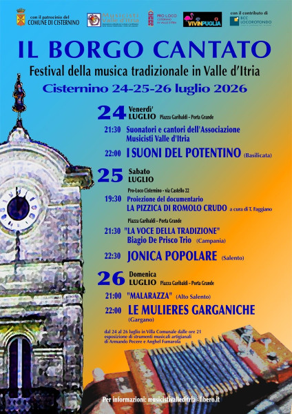 "Il Borgo Cantato" Festival della Musica Tradizionale in Valle d'Itria