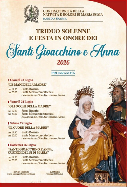 Festa dei Santi Gioacchino ed Anna e apertura della chiesetta SS. Trinità