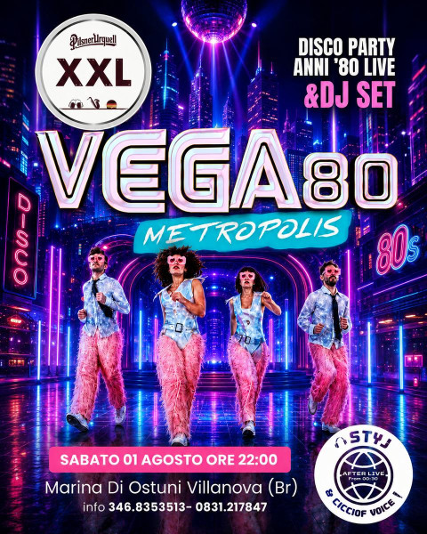 Vega80 (Disco Party anni 80 live) & DJ Set