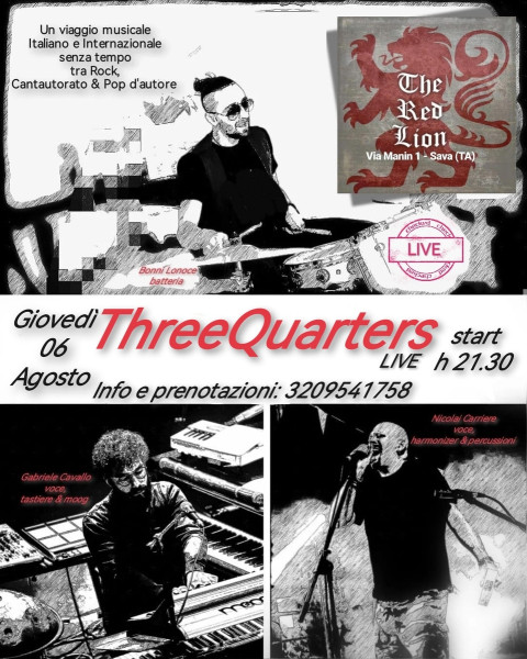 ThreeQuarters #LIVE@Red Lion - Sava (Ta)